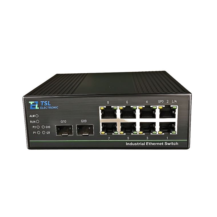 8+2管理型工业交换机 正面