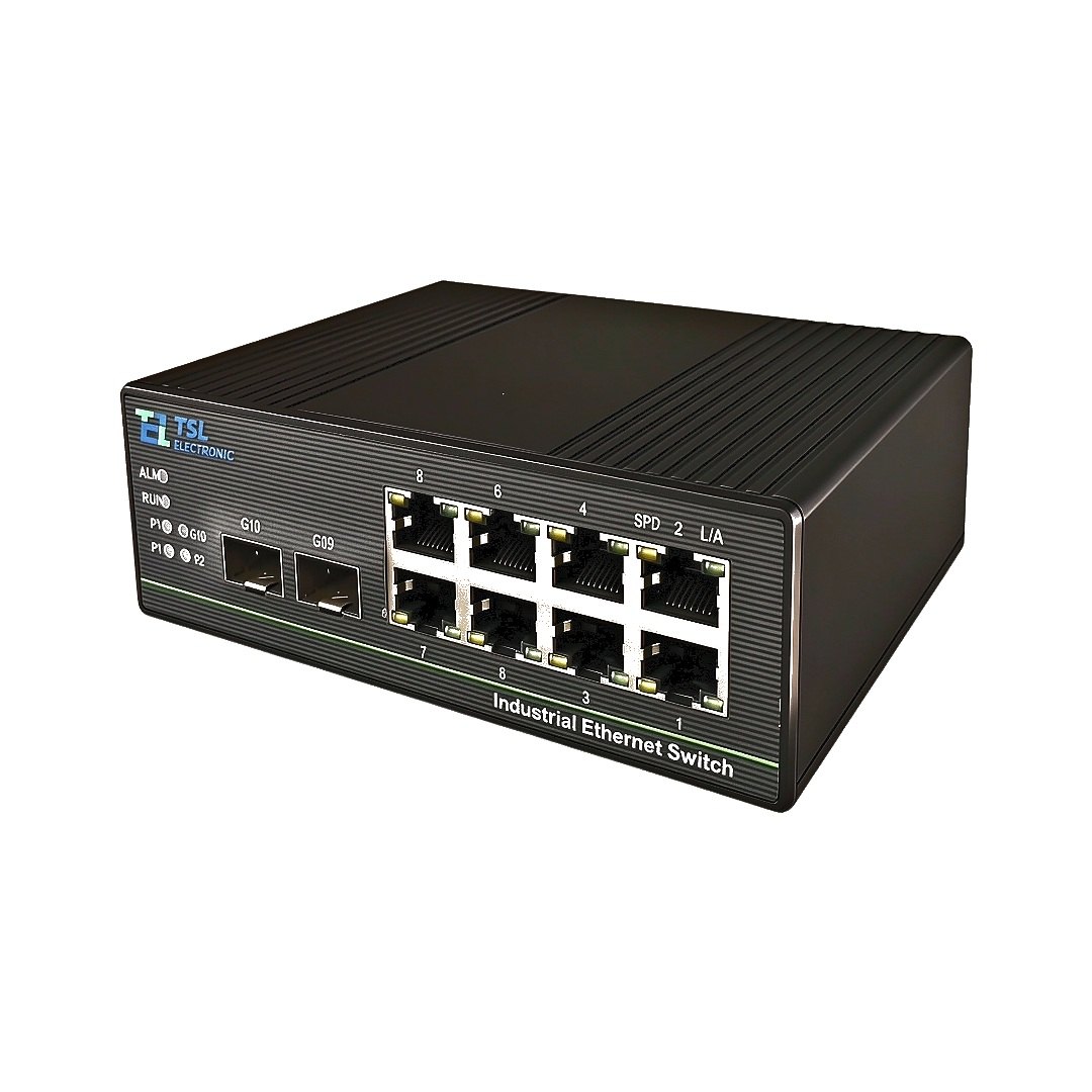 8+2管理型工业交换机 45度视角